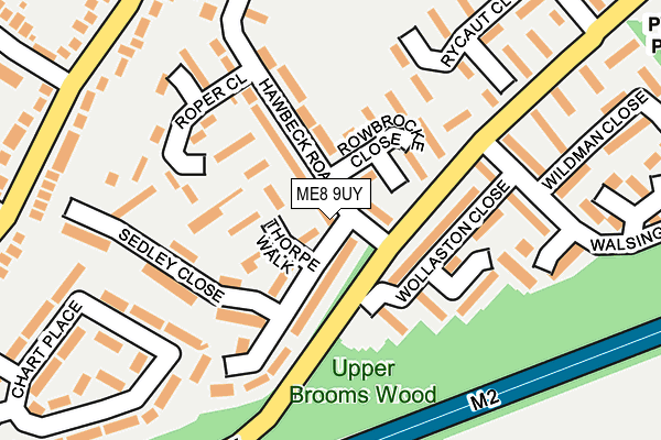 ME8 9UY map - OS OpenMap – Local (Ordnance Survey)