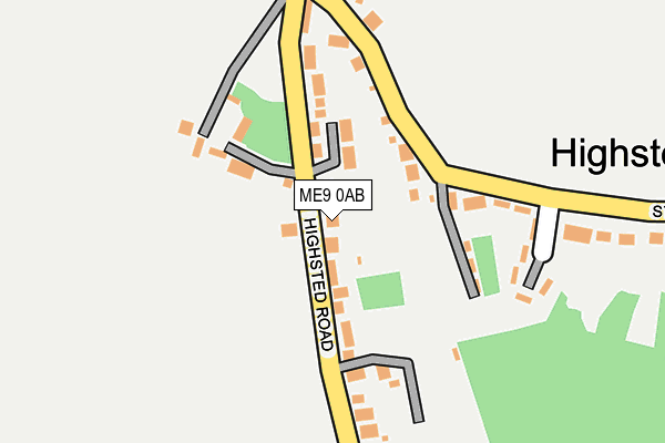 ME9 0AB map - OS OpenMap – Local (Ordnance Survey)