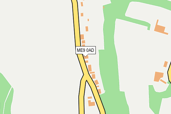 ME9 0AD map - OS OpenMap – Local (Ordnance Survey)
