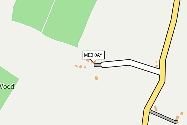 ME9 0AY map - OS OpenMap – Local (Ordnance Survey)
