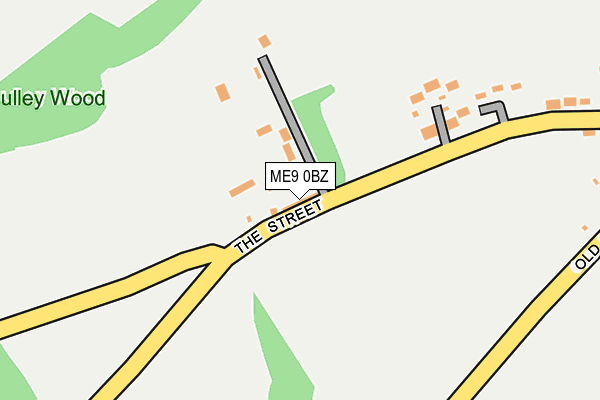 ME9 0BZ map - OS OpenMap – Local (Ordnance Survey)