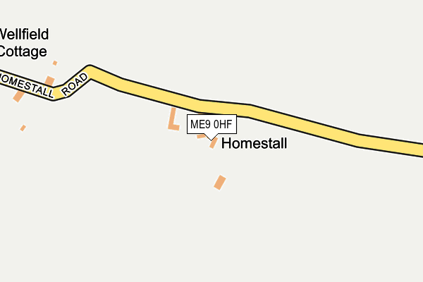 ME9 0HF map - OS OpenMap – Local (Ordnance Survey)