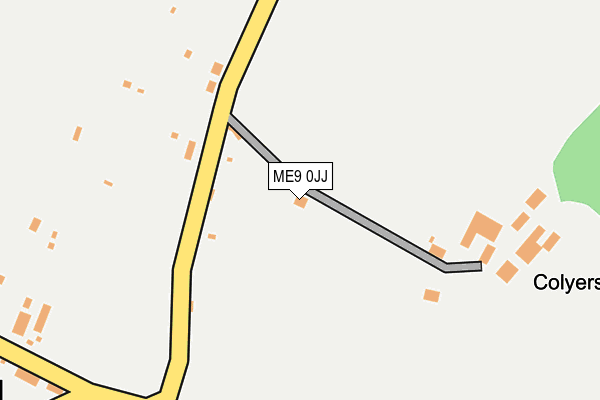 ME9 0JJ map - OS OpenMap – Local (Ordnance Survey)