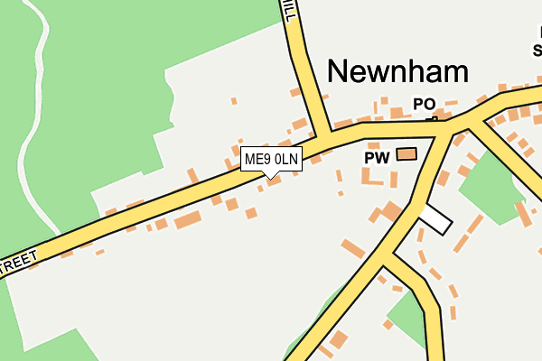 ME9 0LN map - OS OpenMap – Local (Ordnance Survey)