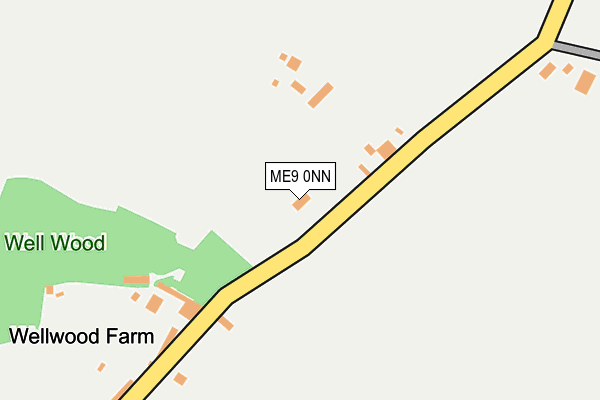 ME9 0NN map - OS OpenMap – Local (Ordnance Survey)