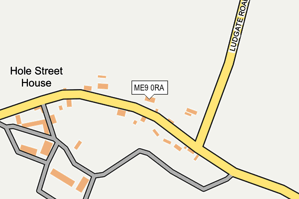 ME9 0RA map - OS OpenMap – Local (Ordnance Survey)