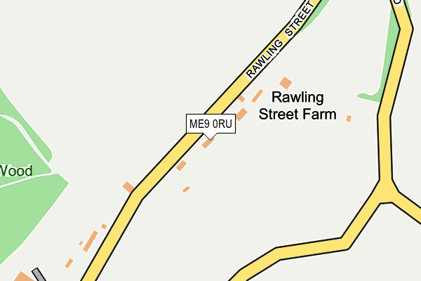 ME9 0RU map - OS OpenMap – Local (Ordnance Survey)