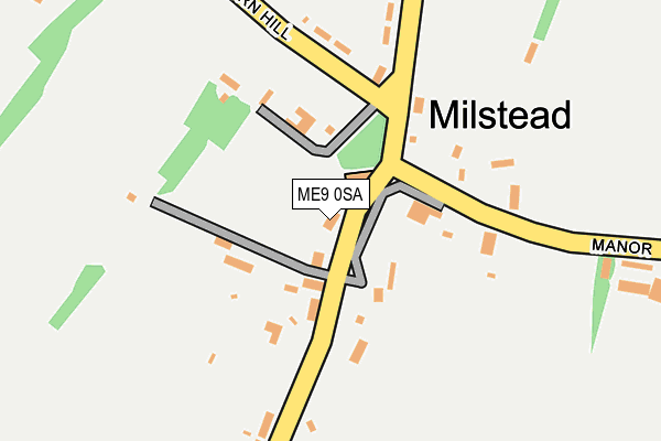 ME9 0SA map - OS OpenMap – Local (Ordnance Survey)