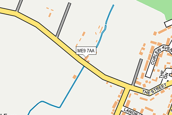 ME9 7AA map - OS OpenMap – Local (Ordnance Survey)