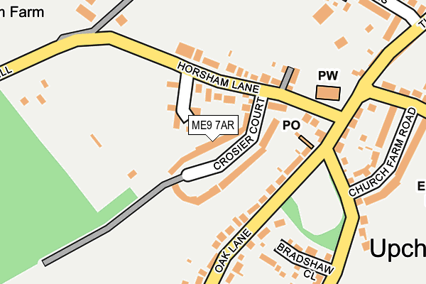 ME9 7AR map - OS OpenMap – Local (Ordnance Survey)