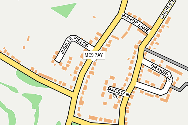 ME9 7AY map - OS OpenMap – Local (Ordnance Survey)