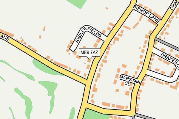 ME9 7AZ map - OS OpenMap – Local (Ordnance Survey)