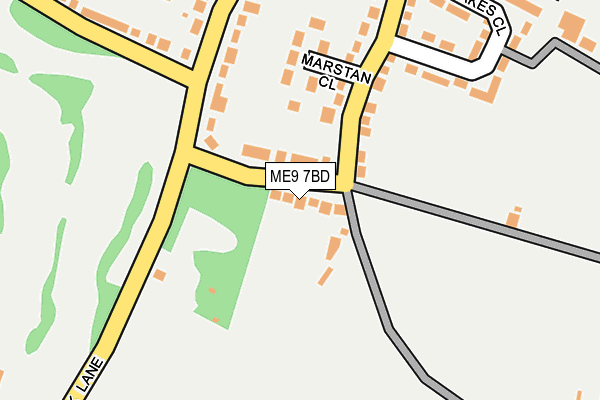 ME9 7BD map - OS OpenMap – Local (Ordnance Survey)