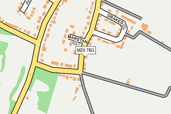 ME9 7BG map - OS OpenMap – Local (Ordnance Survey)