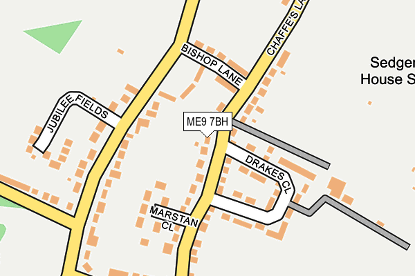 ME9 7BH map - OS OpenMap – Local (Ordnance Survey)