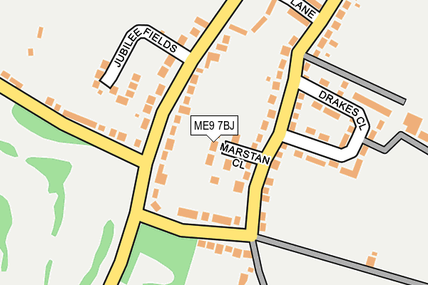 ME9 7BJ map - OS OpenMap – Local (Ordnance Survey)