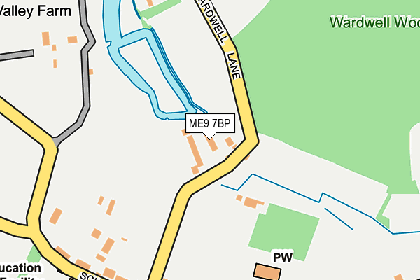 ME9 7BP map - OS OpenMap – Local (Ordnance Survey)