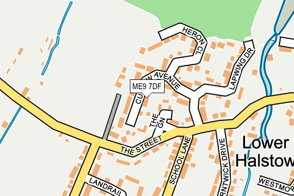 ME9 7DF map - OS OpenMap – Local (Ordnance Survey)