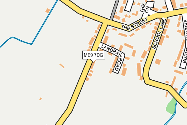ME9 7DG map - OS OpenMap – Local (Ordnance Survey)