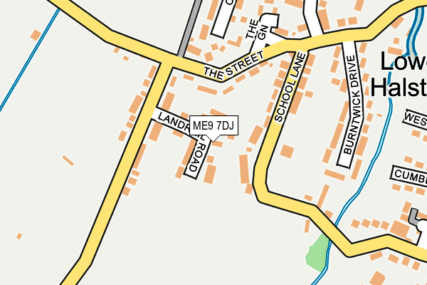 ME9 7DJ map - OS OpenMap – Local (Ordnance Survey)