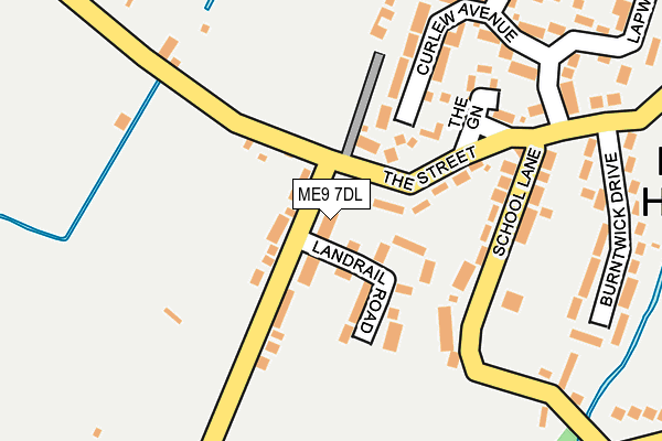 ME9 7DL map - OS OpenMap – Local (Ordnance Survey)