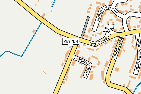 ME9 7DN map - OS OpenMap – Local (Ordnance Survey)
