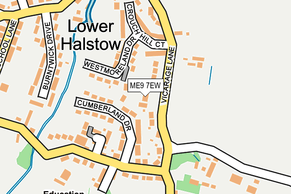 ME9 7EW map - OS OpenMap – Local (Ordnance Survey)