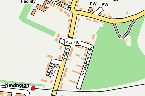 ME9 7JU map - OS OpenMap – Local (Ordnance Survey)