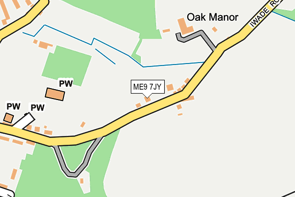 ME9 7JY map - OS OpenMap – Local (Ordnance Survey)