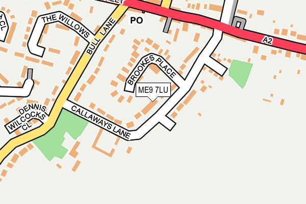 ME9 7LU map - OS OpenMap – Local (Ordnance Survey)