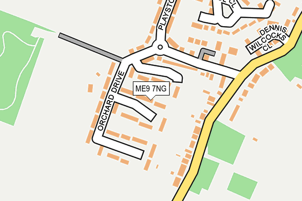 ME9 7NG map - OS OpenMap – Local (Ordnance Survey)
