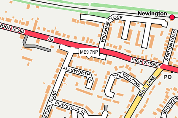 ME9 7NP map - OS OpenMap – Local (Ordnance Survey)