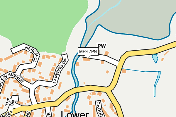 ME9 7PN map - OS OpenMap – Local (Ordnance Survey)