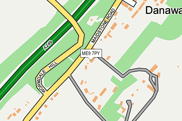 ME9 7PY map - OS OpenMap – Local (Ordnance Survey)