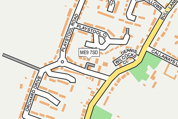 ME9 7SD map - OS OpenMap – Local (Ordnance Survey)