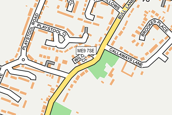 ME9 7SE map - OS OpenMap – Local (Ordnance Survey)
