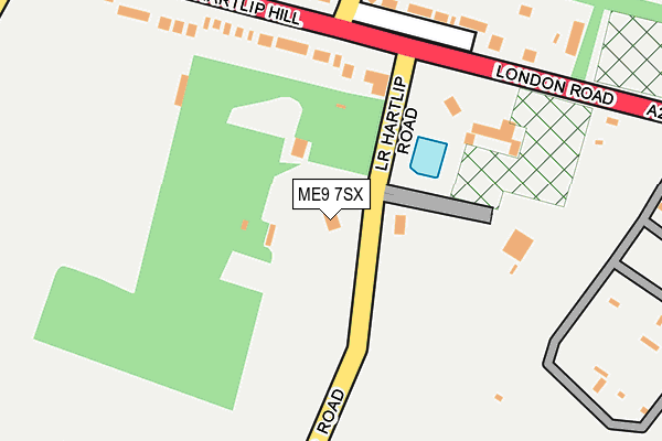 ME9 7SX map - OS OpenMap – Local (Ordnance Survey)