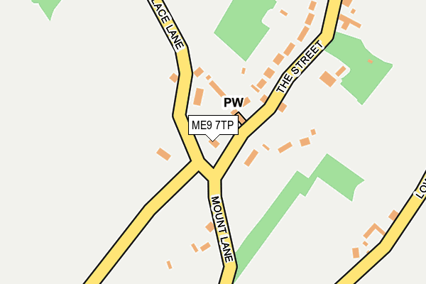 ME9 7TP map - OS OpenMap – Local (Ordnance Survey)