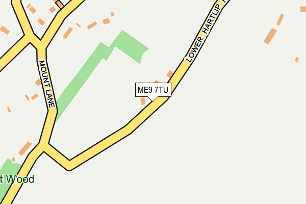 ME9 7TU map - OS OpenMap – Local (Ordnance Survey)