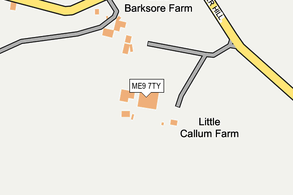 ME9 7TY map - OS OpenMap – Local (Ordnance Survey)