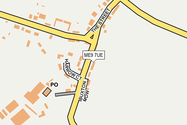 ME9 7UE map - OS OpenMap – Local (Ordnance Survey)