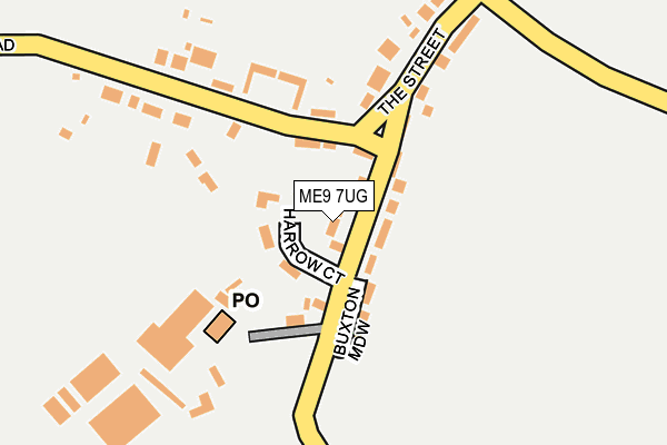 ME9 7UG map - OS OpenMap – Local (Ordnance Survey)