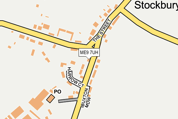 ME9 7UH map - OS OpenMap – Local (Ordnance Survey)