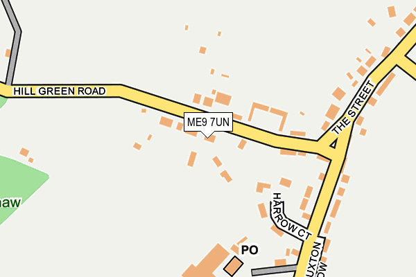 ME9 7UN map - OS OpenMap – Local (Ordnance Survey)