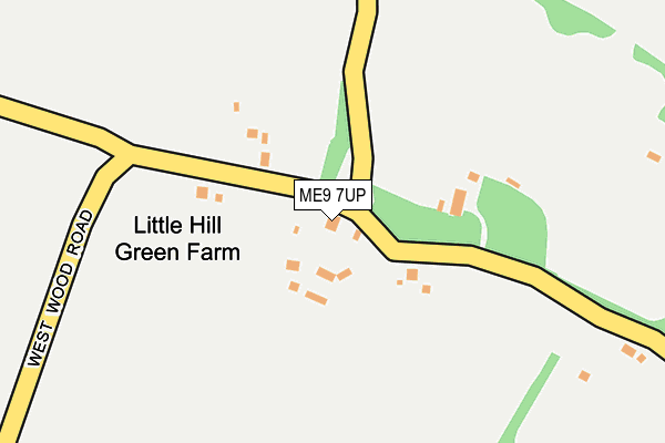 ME9 7UP map - OS OpenMap – Local (Ordnance Survey)