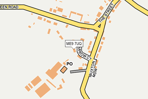 ME9 7UQ map - OS OpenMap – Local (Ordnance Survey)