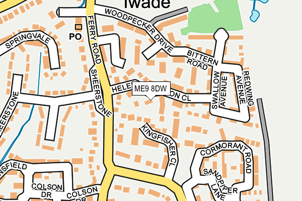 ME9 8DW map - OS OpenMap – Local (Ordnance Survey)