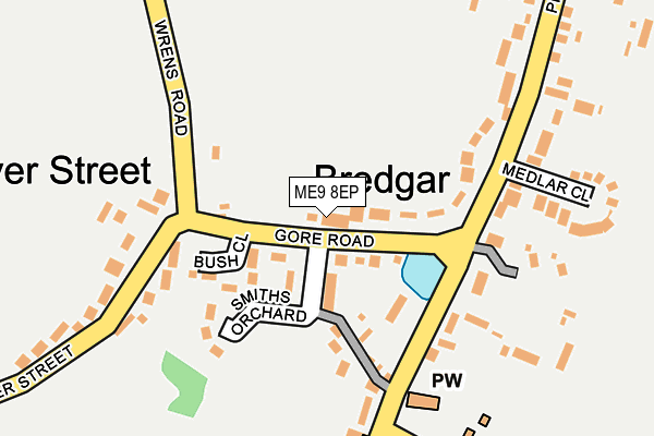 ME9 8EP map - OS OpenMap – Local (Ordnance Survey)