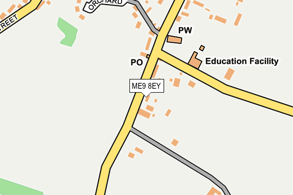 ME9 8EY map - OS OpenMap – Local (Ordnance Survey)