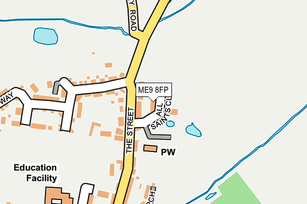 ME9 8FP map - OS OpenMap – Local (Ordnance Survey)